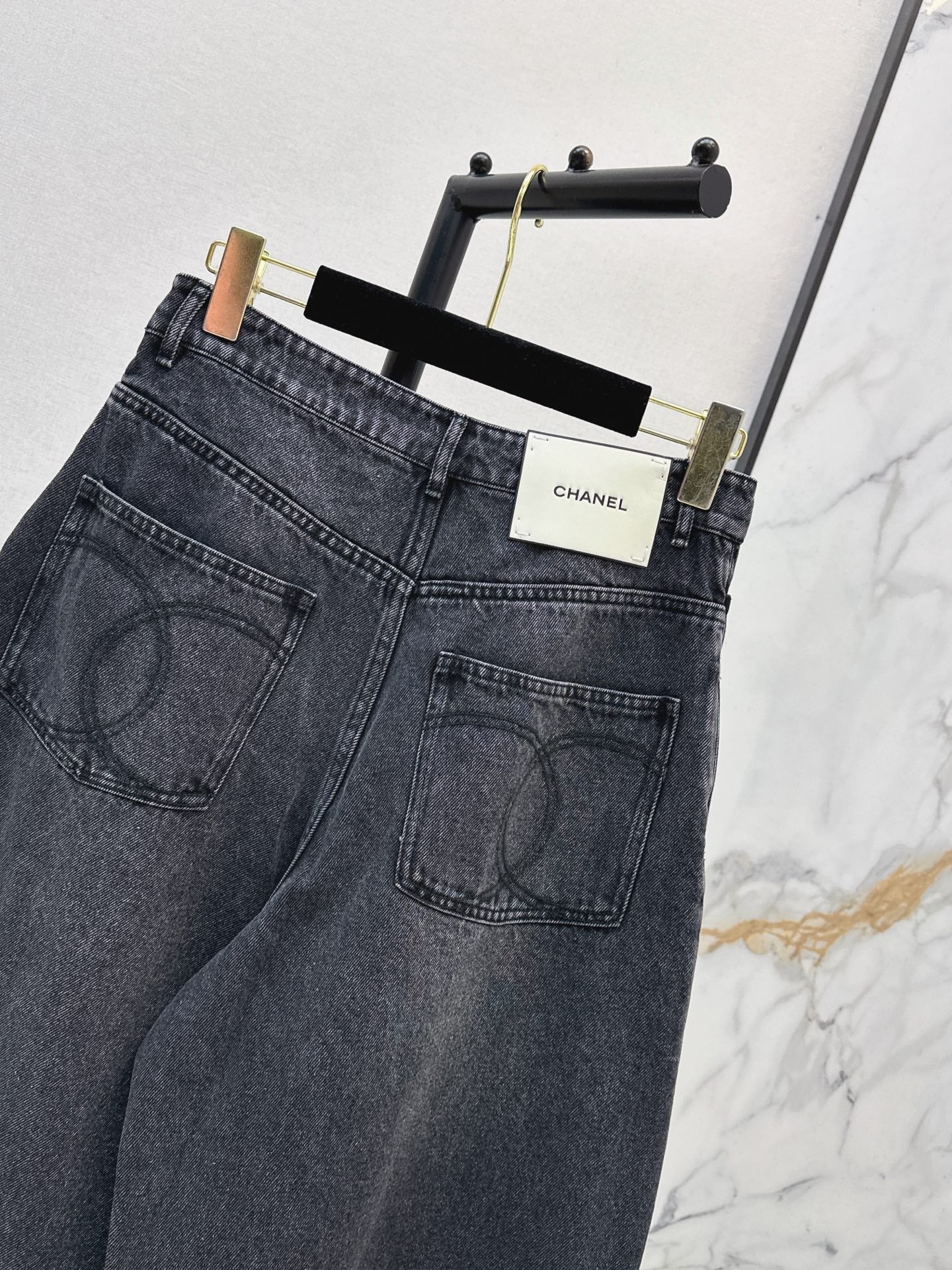 🔥Highest Quality🔥 26FW New Washed Wide-Leg Trousers in Ink Grey 🖤