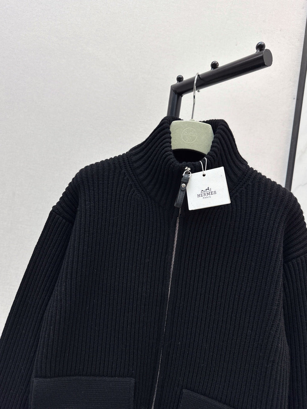 🔥Highest Quality🔥26FW New Classic Wool Knit Jacket with H-Pattern Pocket Detail 🖤