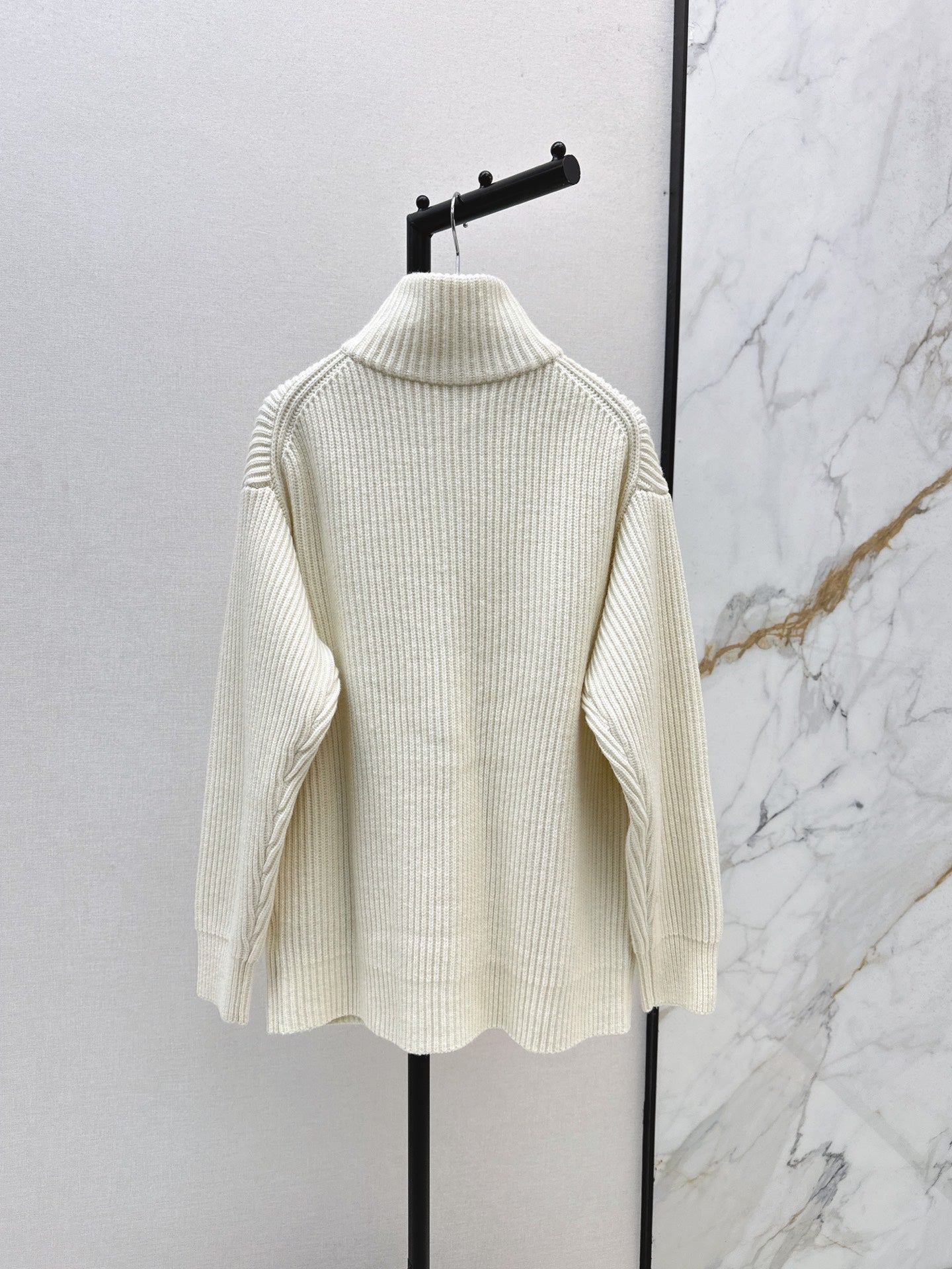 🔥Highest Quality🔥26FW New Classic Wool Knit Jacket with H-Pattern Pocket Detail 🖤