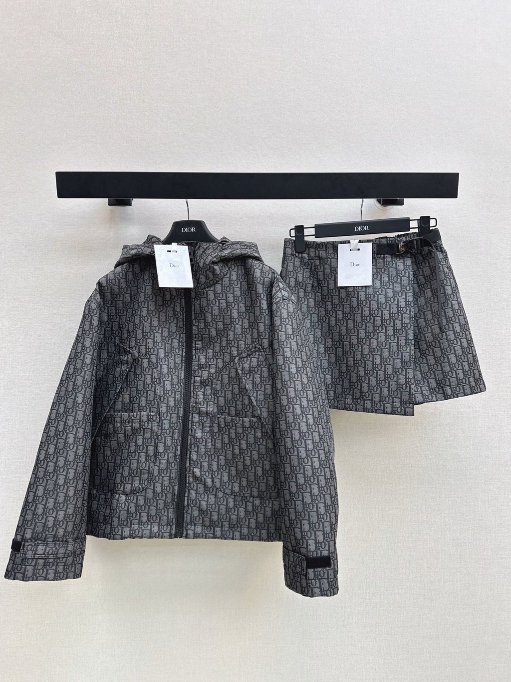 26FW NEW MissD Series Classic Monogram Hooded Jacket 🖤