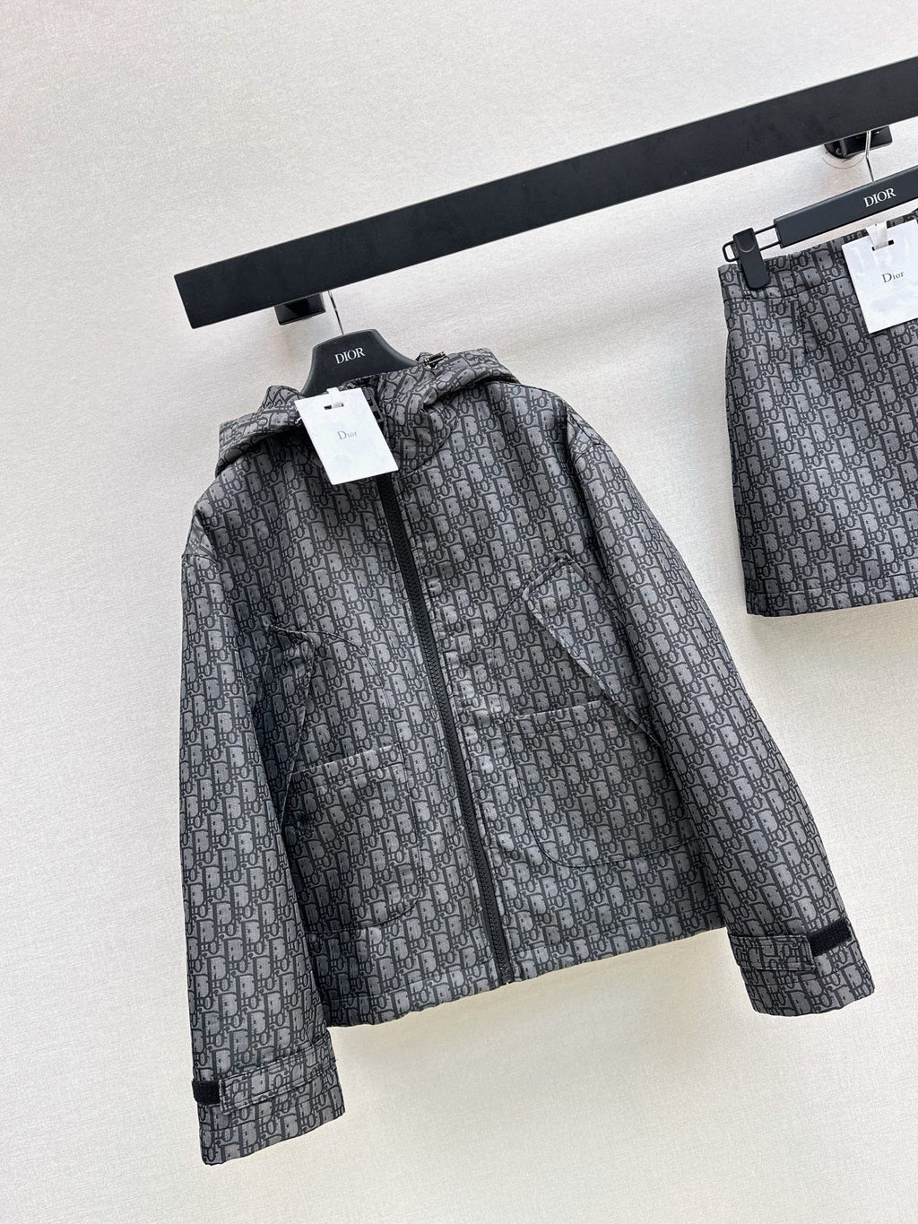 26FW NEW MissD Series Classic Monogram Hooded Jacket 🖤