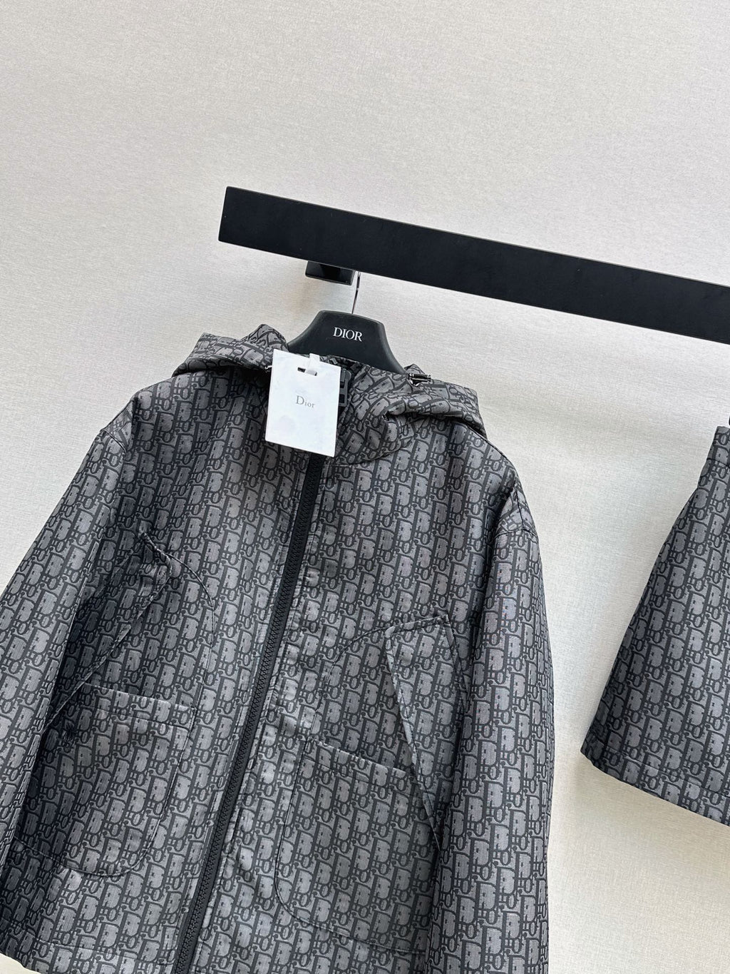 26FW NEW MissD Series Classic Monogram Hooded Jacket 🖤