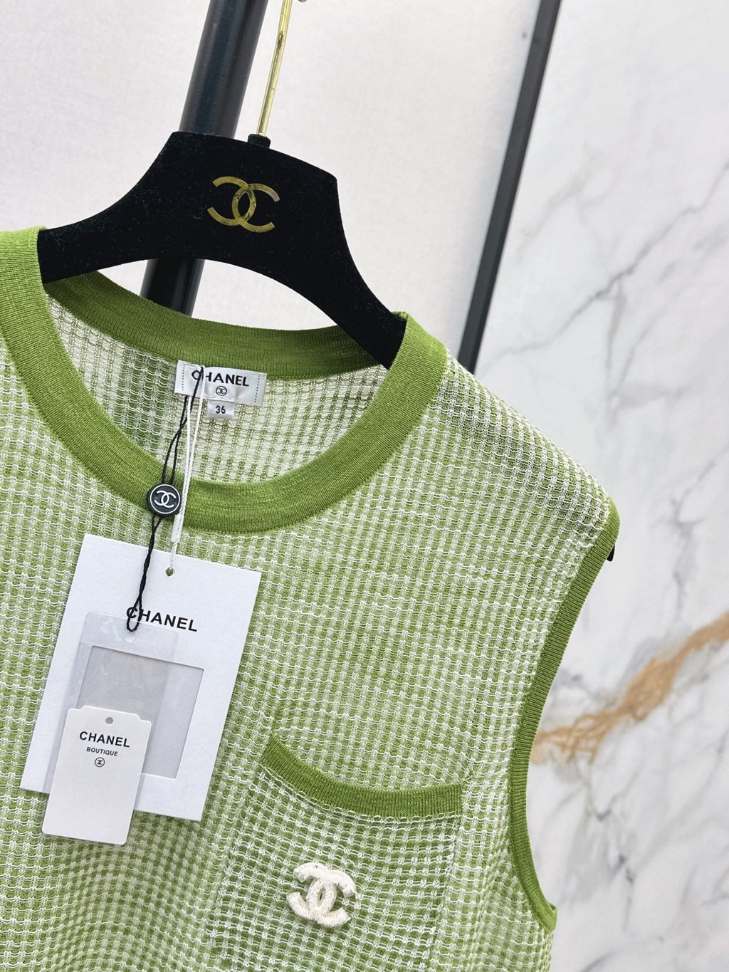 26FW New Vintage-Style Drop-Shoulder Crew-Neck Vest 🖤