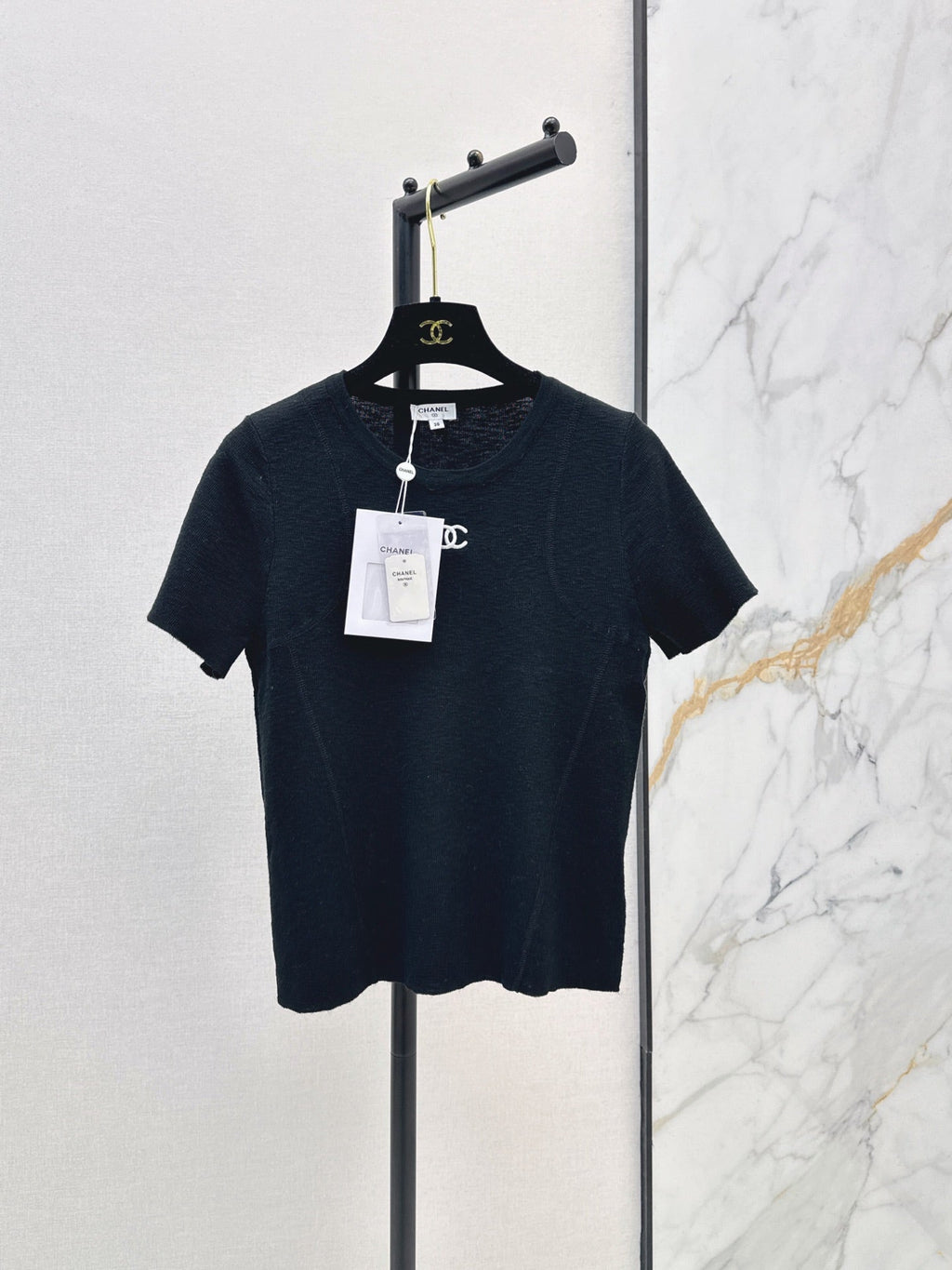 26FW New Vintage-Style Crew Neck Short-Sleeve Knit Top 🖤