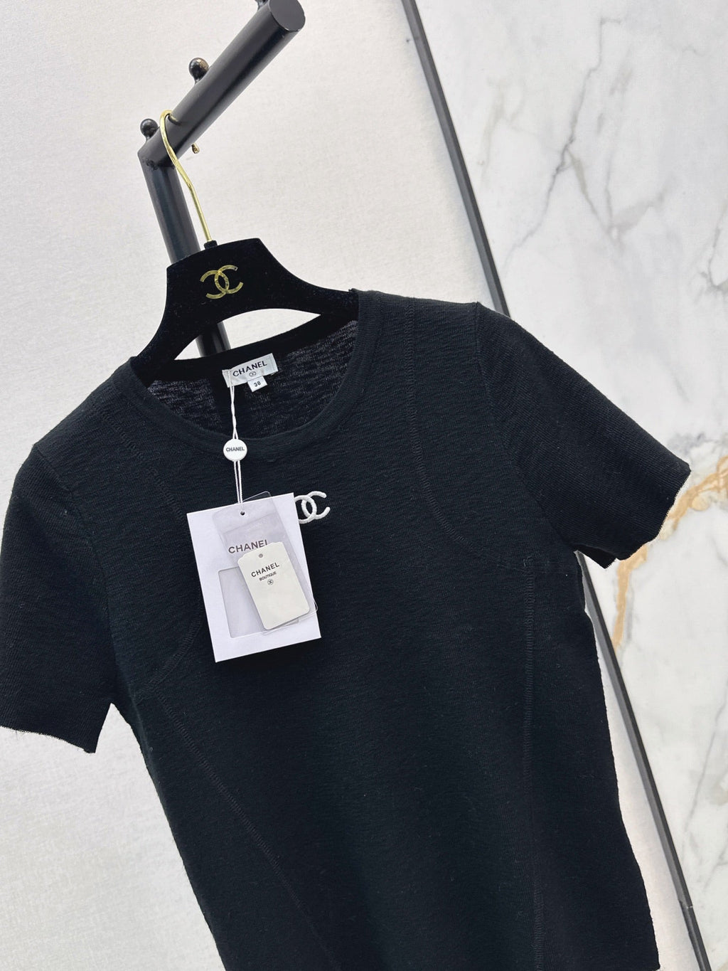 26FW New Vintage-Style Crew Neck Short-Sleeve Knit Top 🖤
