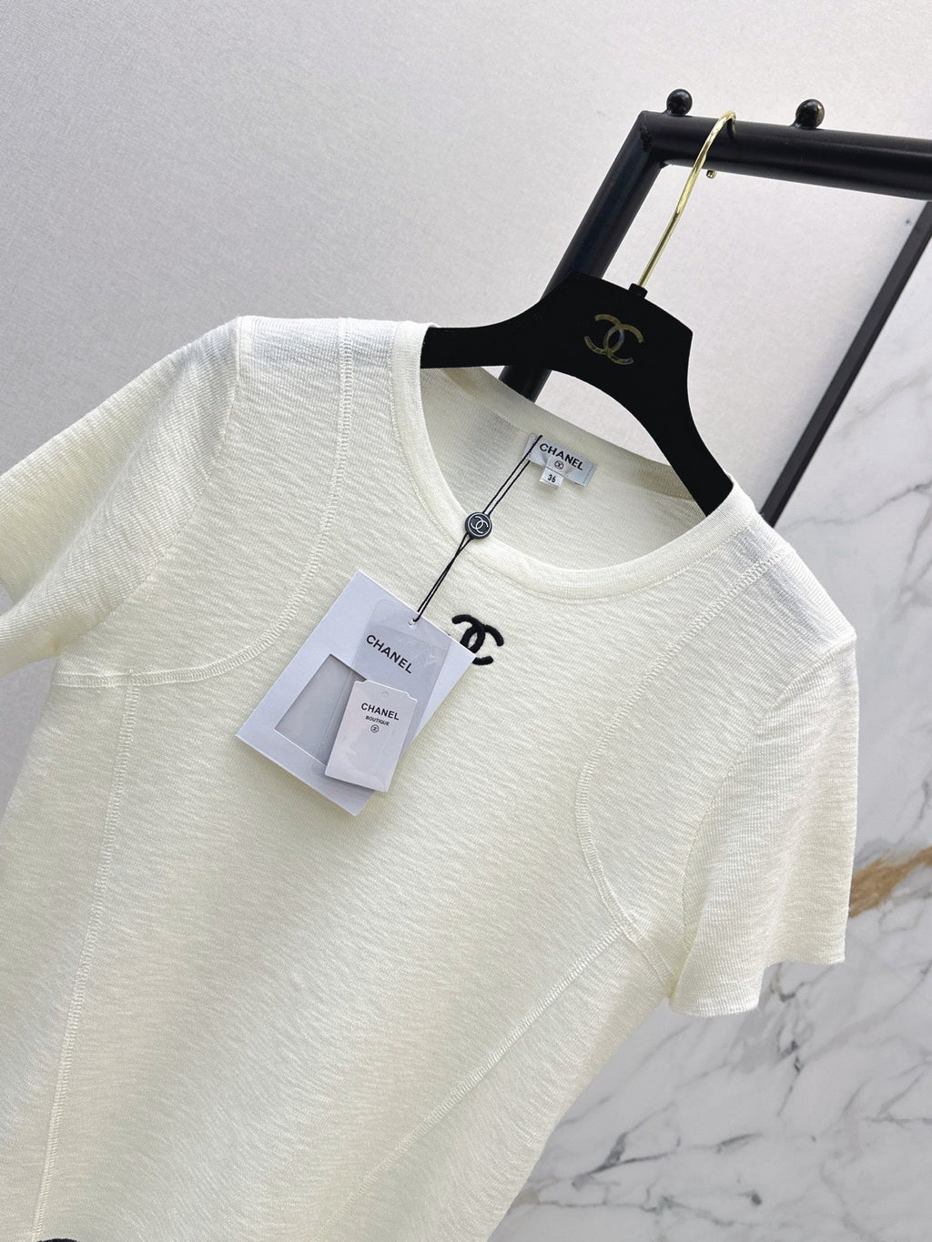 26FW New Vintage-Style Crew Neck Short-Sleeve Knit Top 🖤