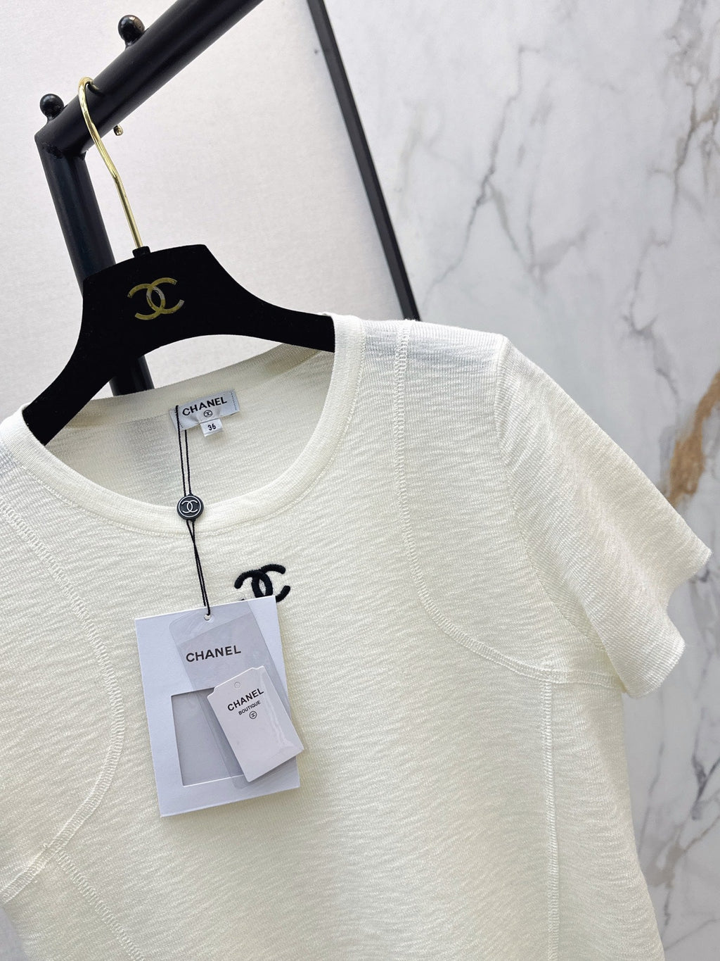 26FW New Vintage-Style Crew Neck Short-Sleeve Knit Top 🖤