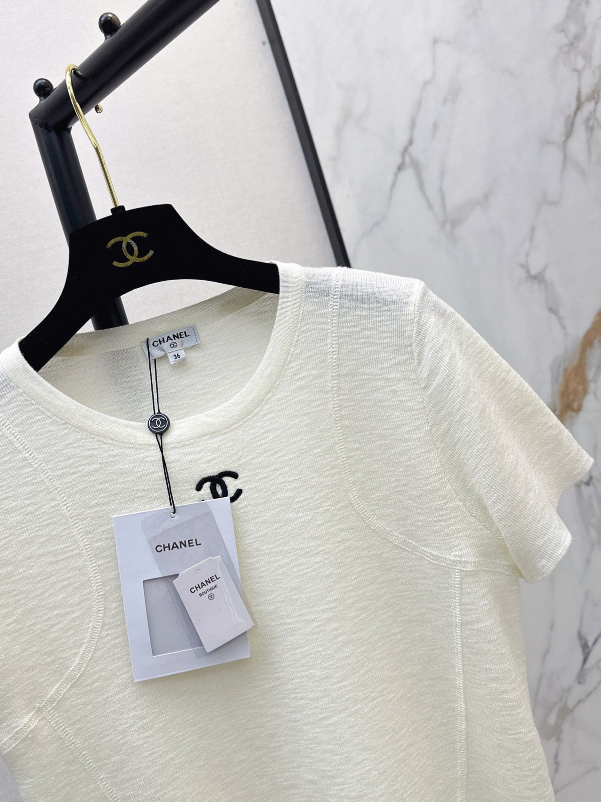 26FW New Vintage-Style Crew Neck Short-Sleeve Knit Top 🖤