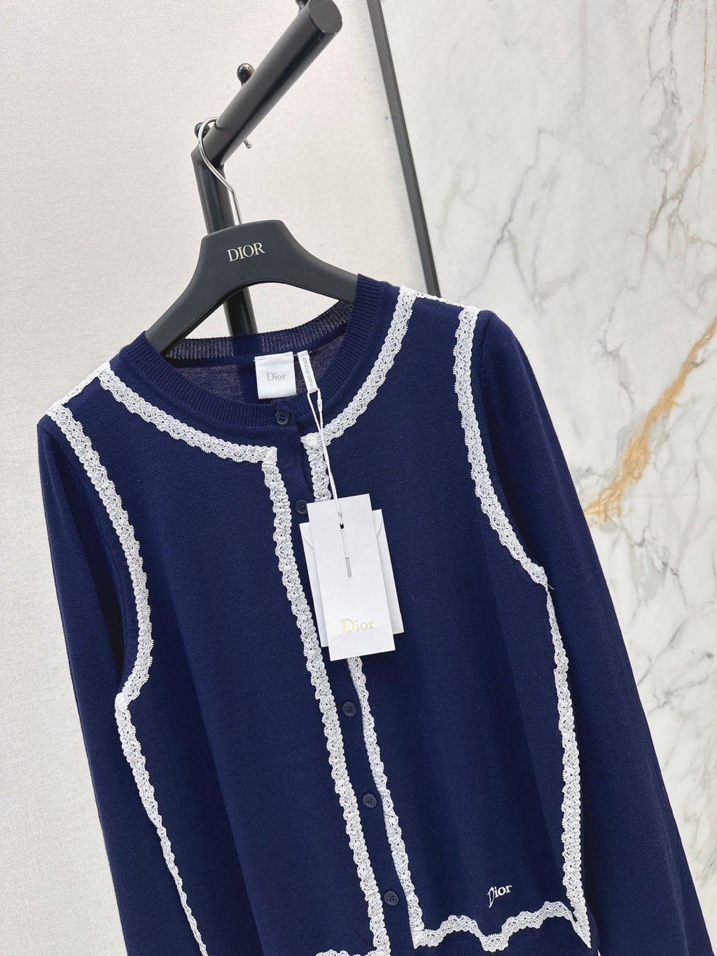 26FW New Garden Series Wool Cardigan with Contrast Trim 🖤