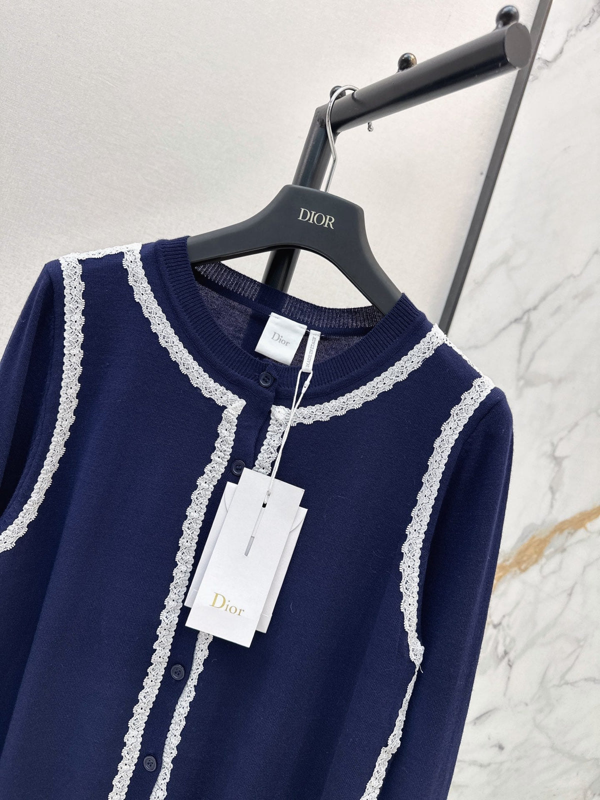 26FW New Garden Series Wool Cardigan with Contrast Trim 🖤