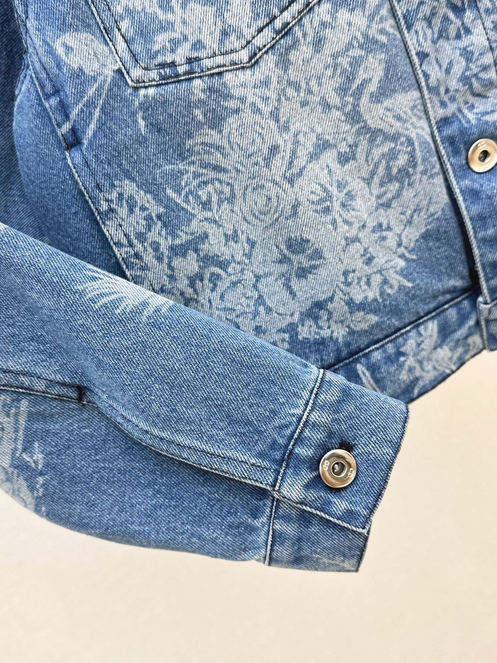26FW New Jacquard Cropped Denim Jacket 🩵