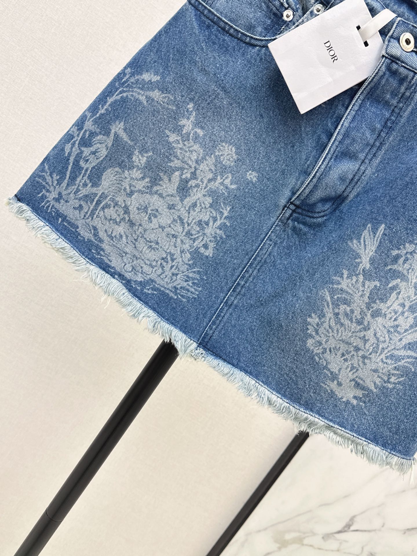 26FW New High-Waisted Jacquard Denim Skirt 🩵