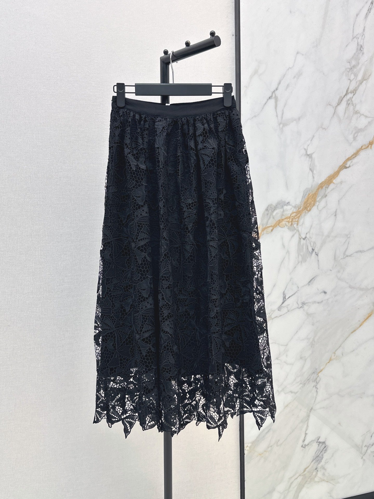 26FW New Water-Soluble Floral Embroidery Skirt 🖤