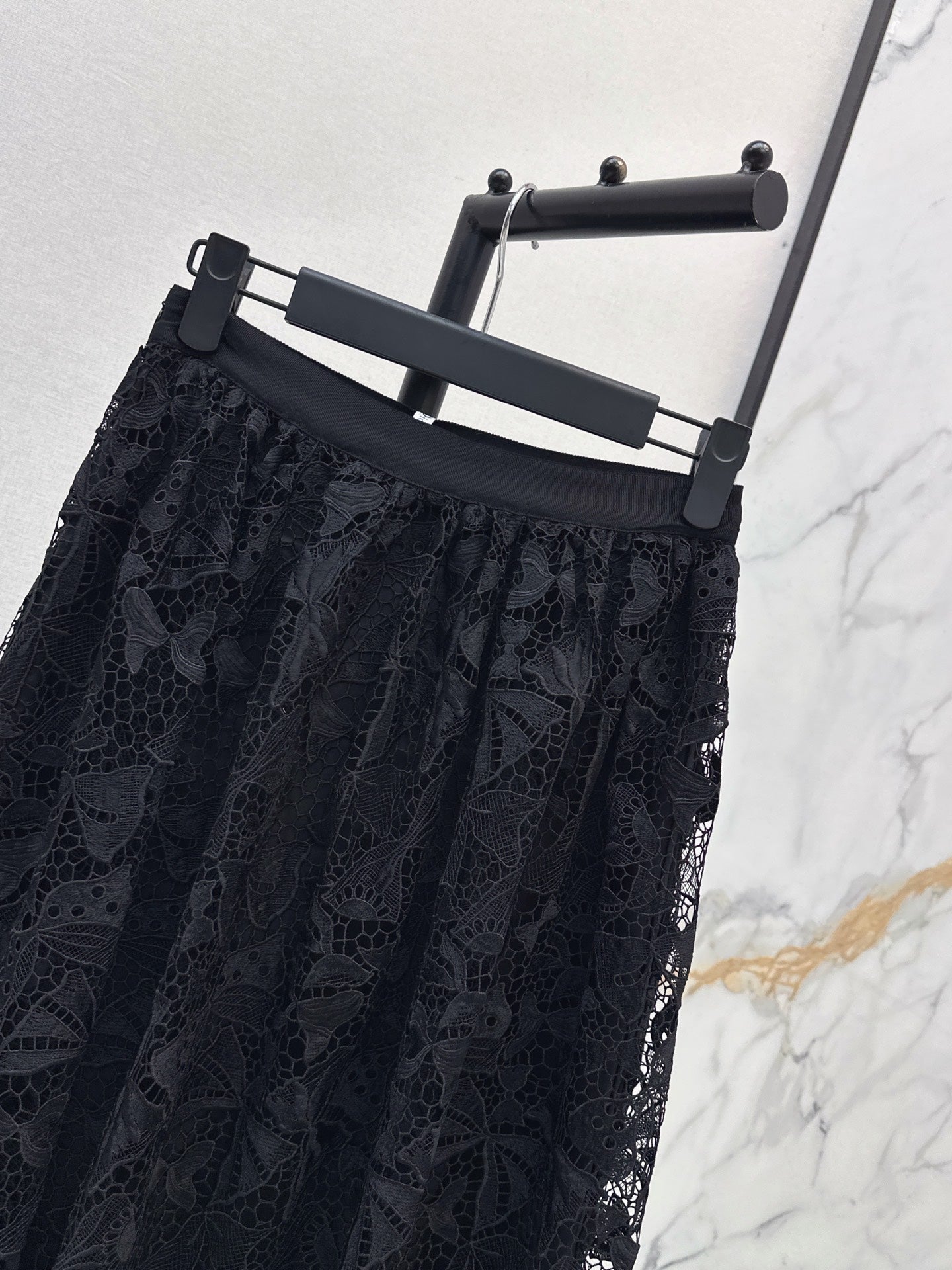 26FW New Water-Soluble Floral Embroidery Skirt 🖤