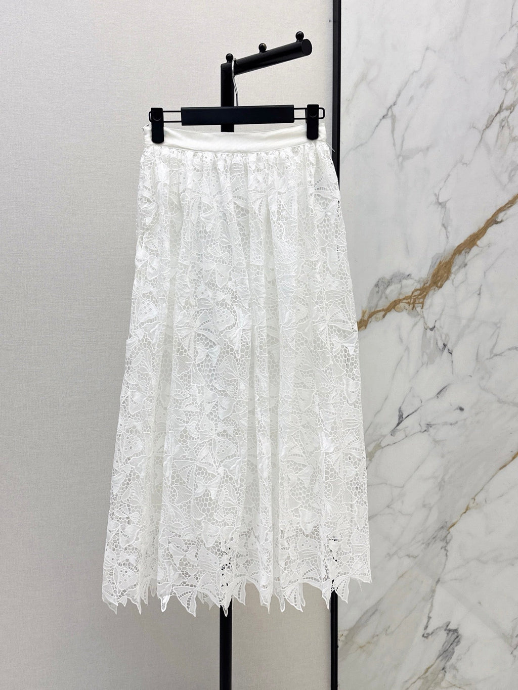 26FW New Water-Soluble Floral Embroidery Skirt 🖤