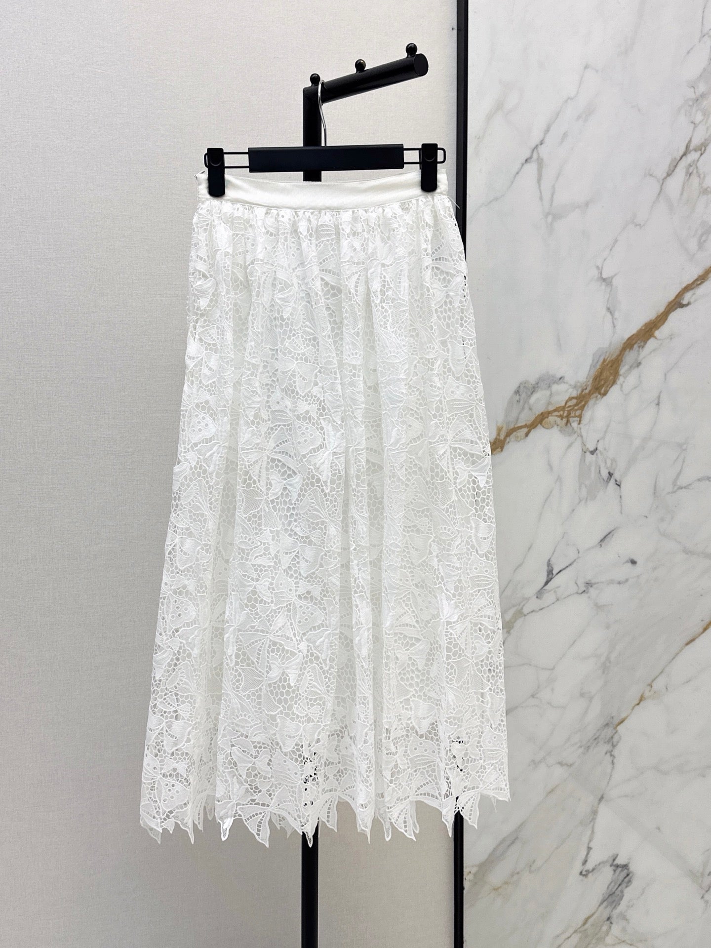 26FW New Water-Soluble Floral Embroidery Skirt 🖤