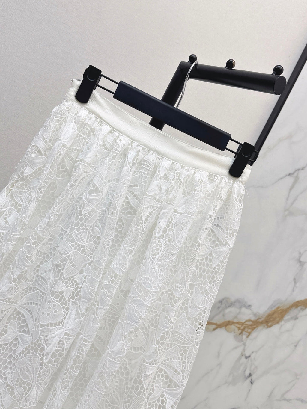26FW New Water-Soluble Floral Embroidery Skirt 🖤