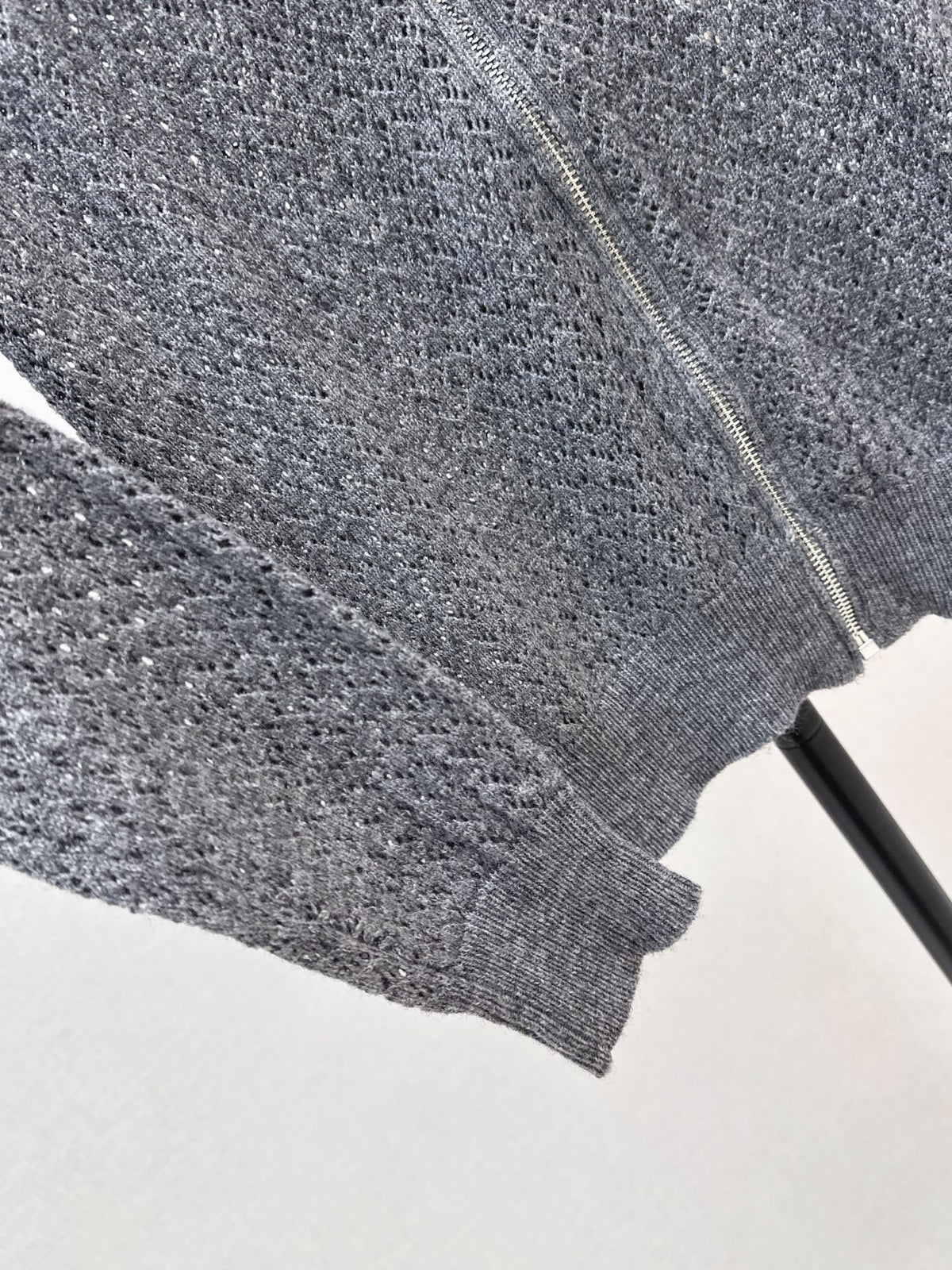 26FW New Knit Zip-Up Cardigan with Peter Pan Collar 🩶