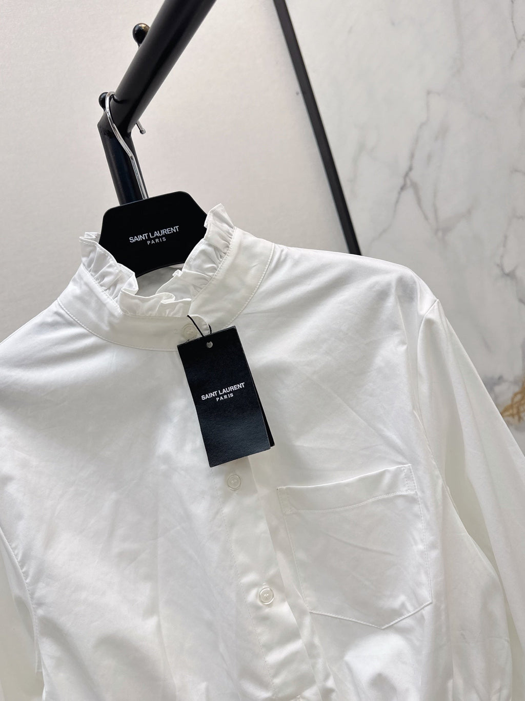 🔥Highest Quality🔥 26FW New Lettuce-Edge Stand-Collar Shirt 🤍