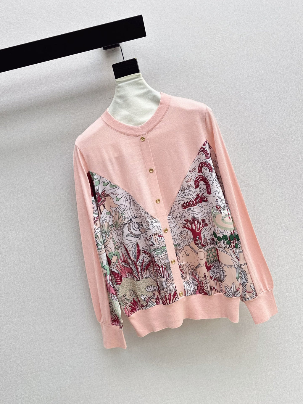 26FW New Printed Panel Knit Cardigan 🖤