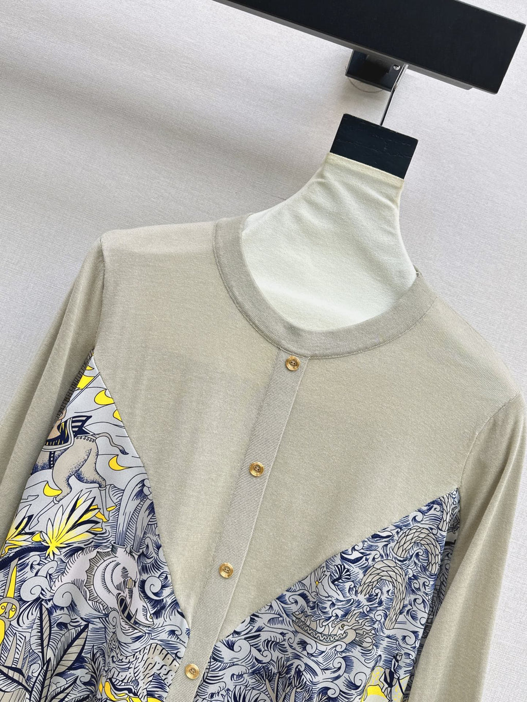 26FW New Printed Panel Knit Cardigan 🖤