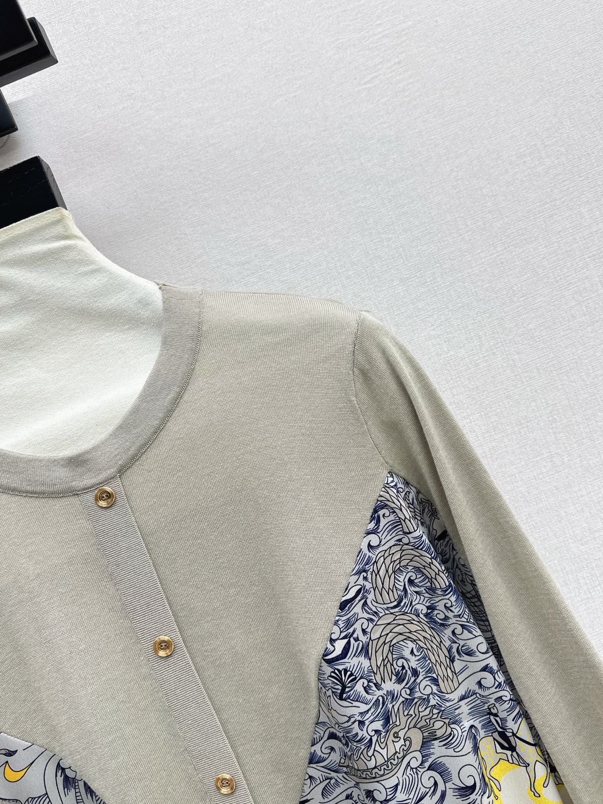 26FW New Printed Panel Knit Cardigan 🖤