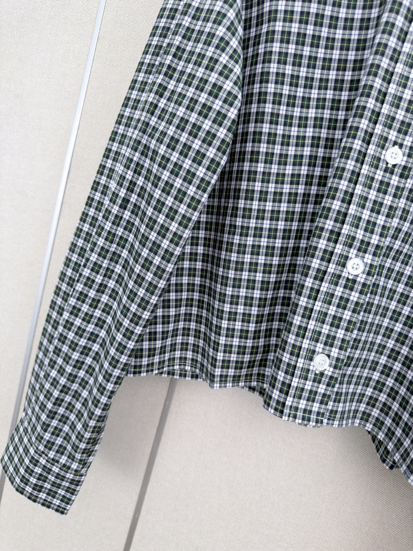 🔥Highest Quality🔥26FW New Plaid Long-Sleeve Shirt with Collar