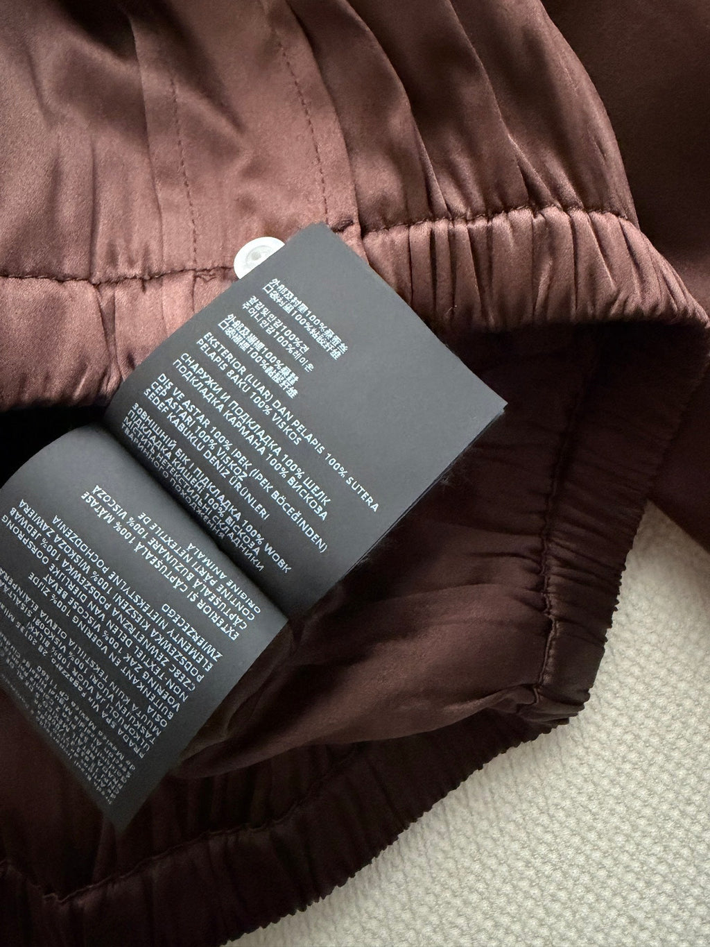 26FW New Chocolate Brown Silk Jacket