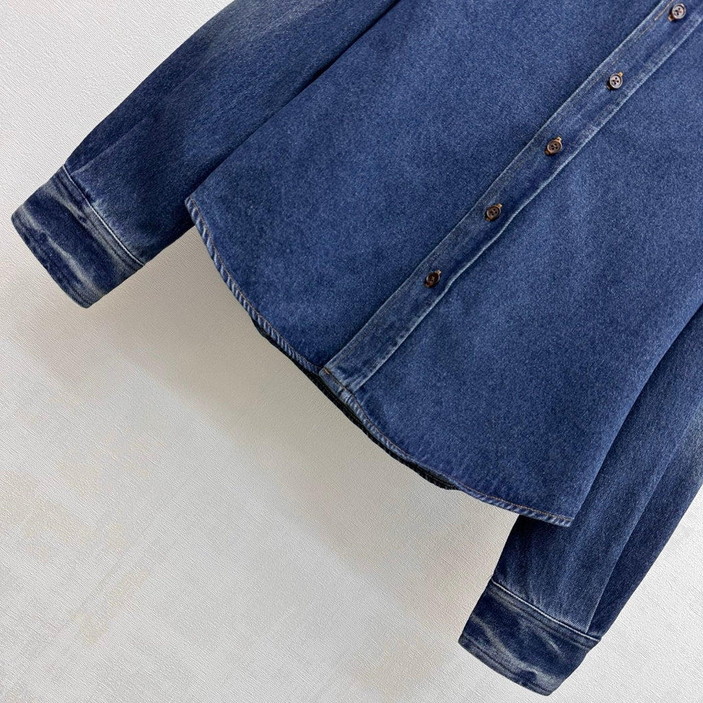 🔥HOT🔥26FW New Embroidered Lapel Denim Jacket