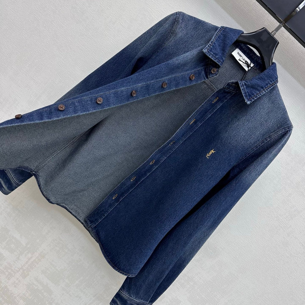 🔥HOT🔥26FW New Embroidered Lapel Denim Jacket