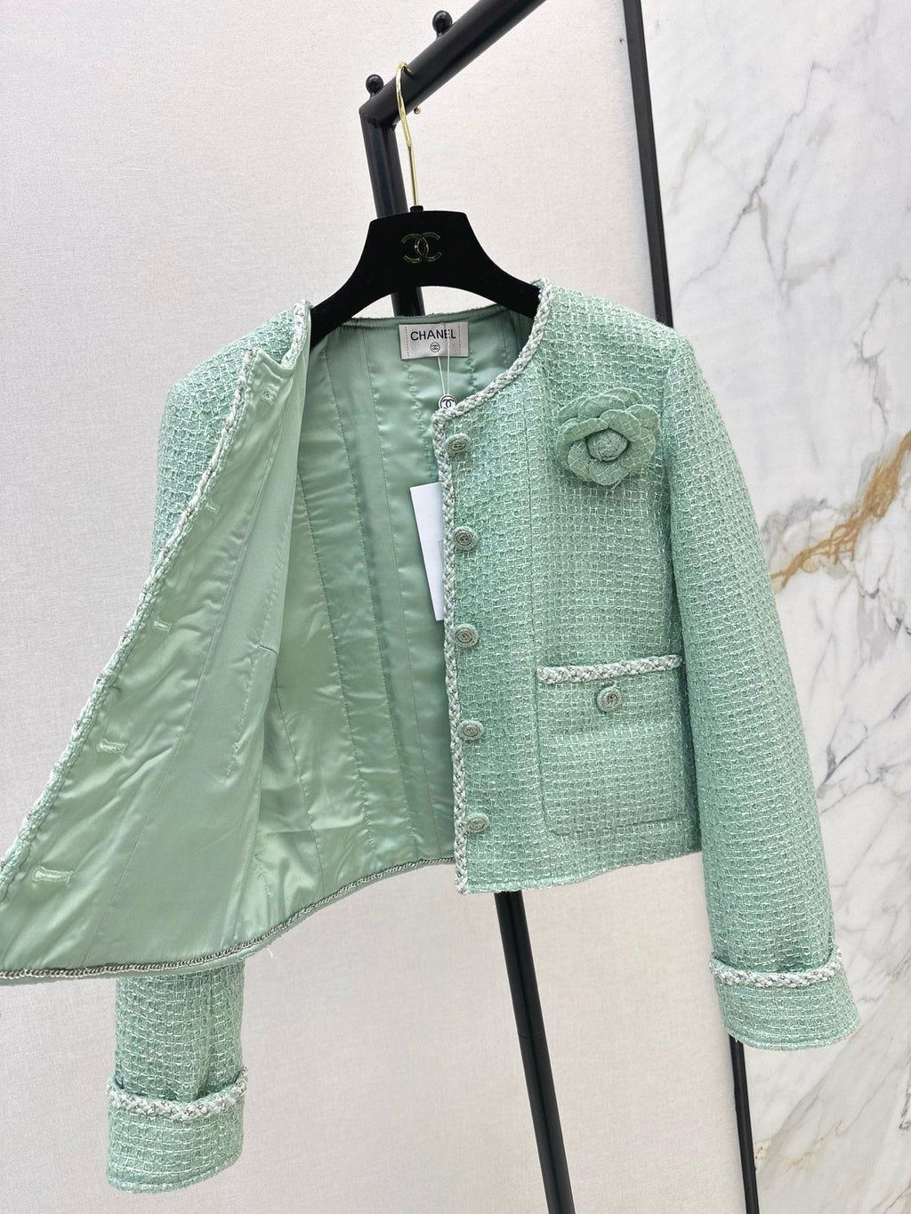 26FW New Mint Green Knit Jacket 🍏