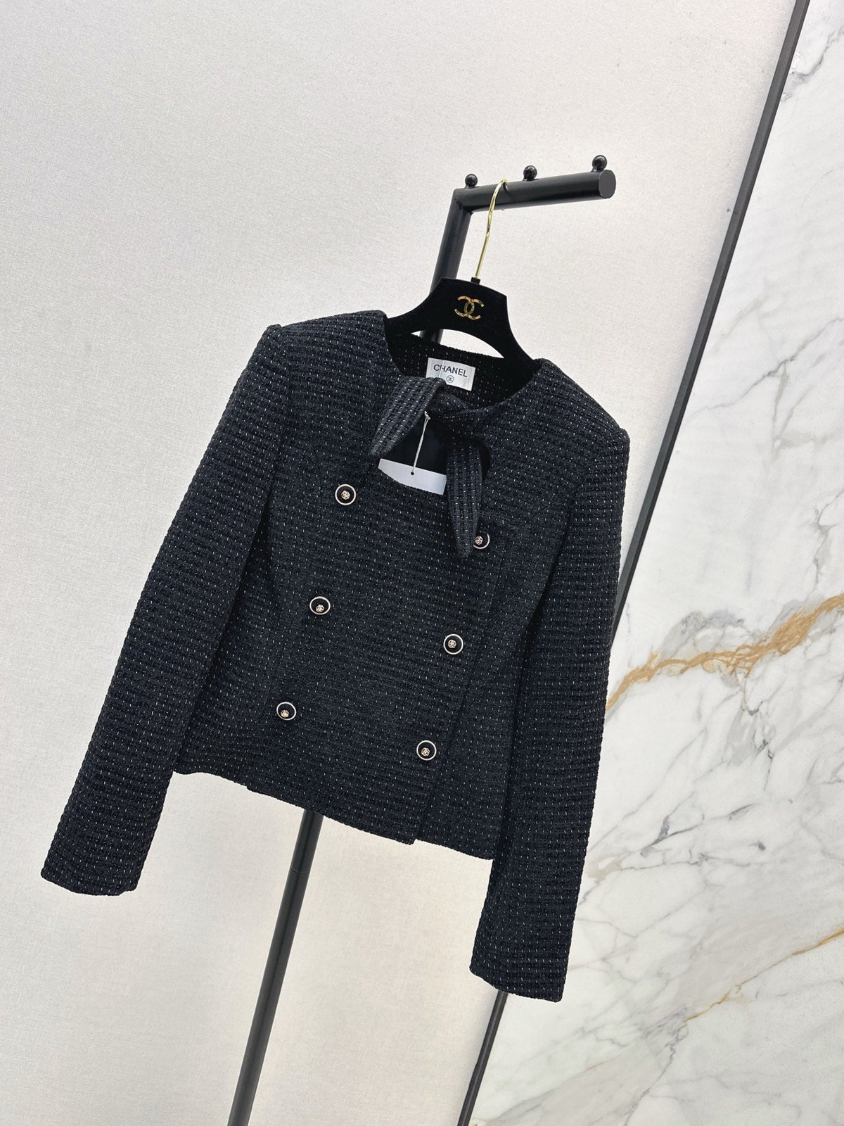 26FW New Knitted Jacket with Rabbit Ear Tie Detail 🤍