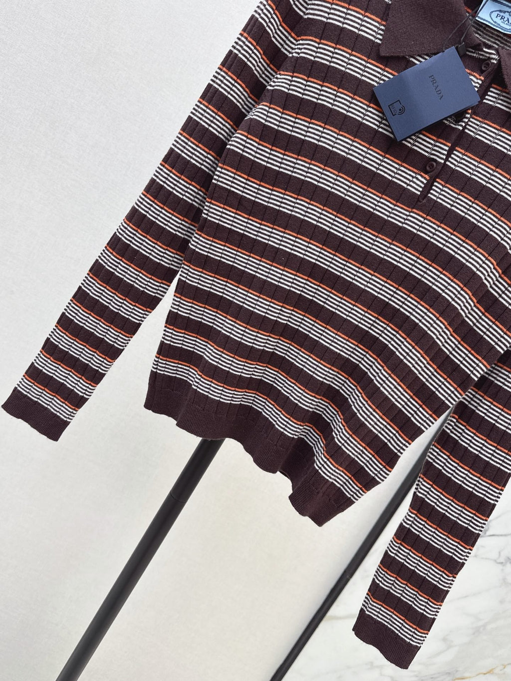26FW New Striped Knit Polo 🖤
