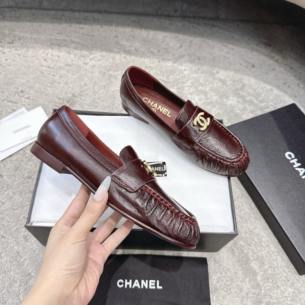 26FW New Pleated Flat Mules – Vintage-Style Flats