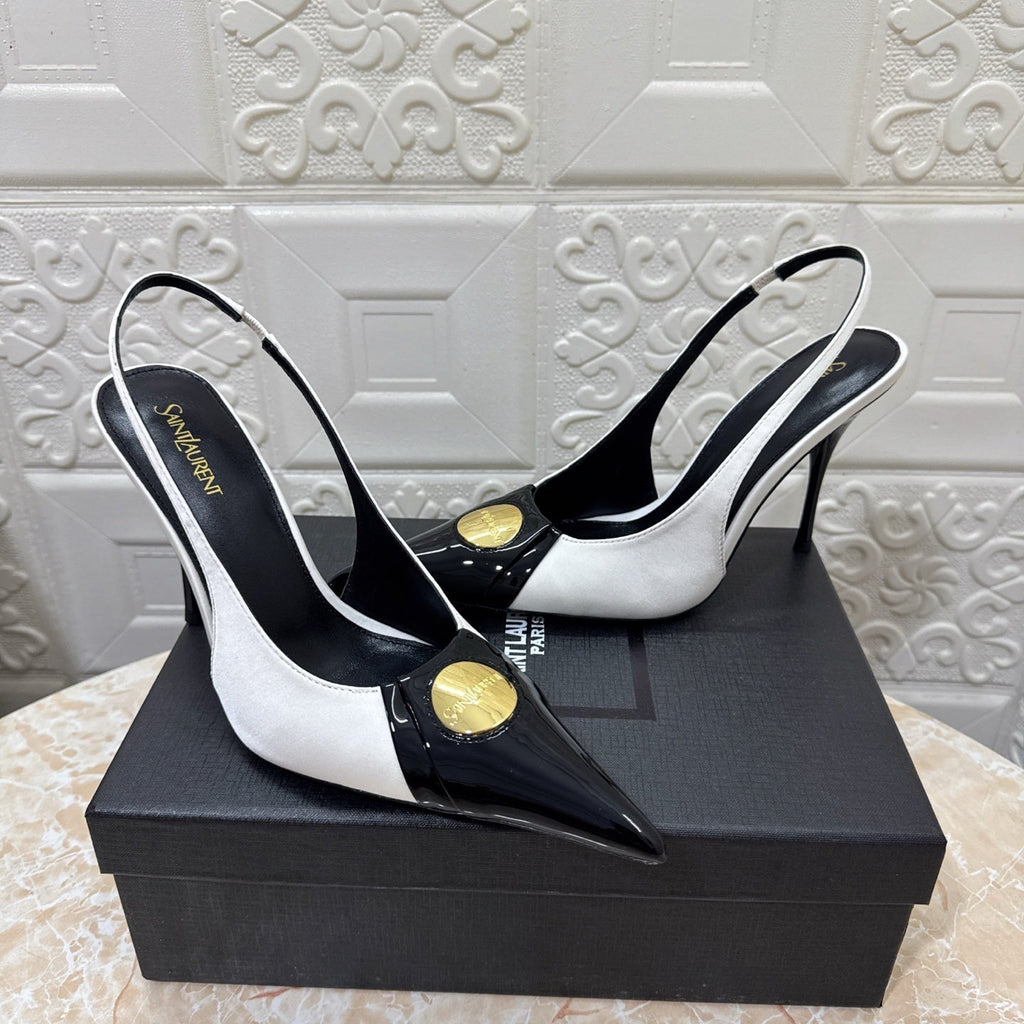 26FW New YSL Logo High Heels 👠(height: 10.5cm)