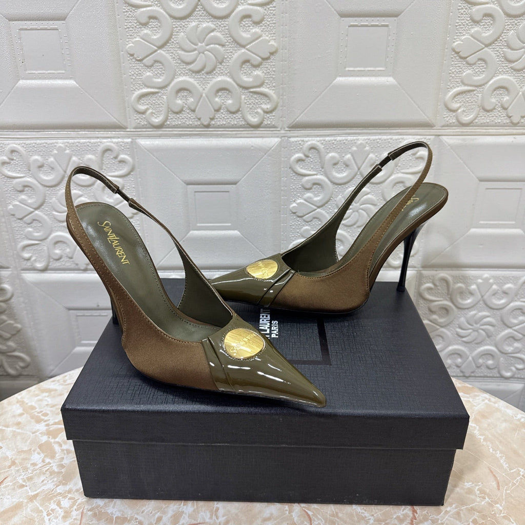 26FW New YSL Logo High Heels 👠(height: 10.5cm)