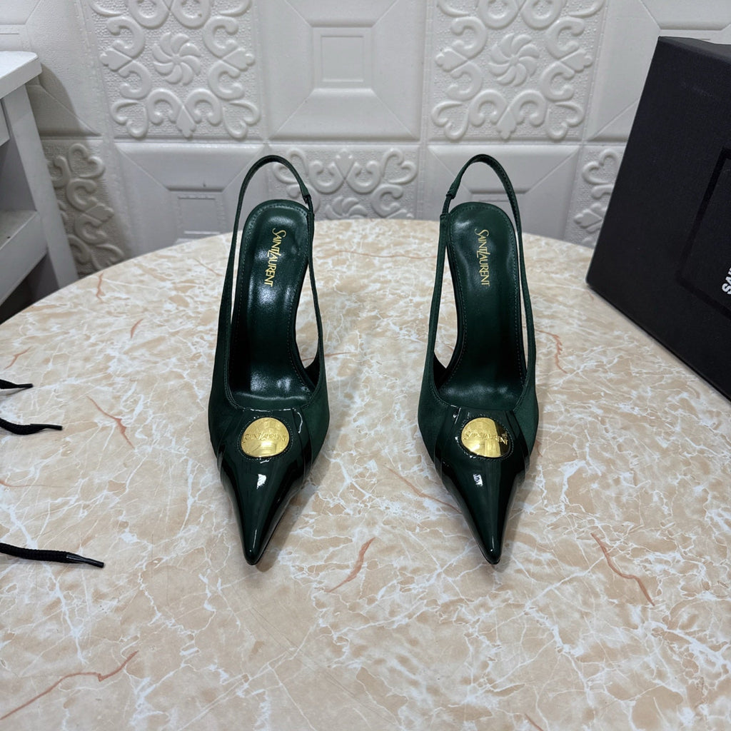 26FW New YSL Logo High Heels 👠(height: 10.5cm)