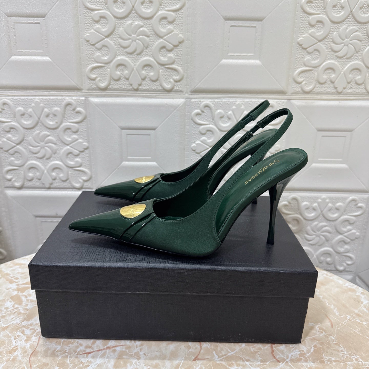 26FW New YSL Logo High Heels 👠(height: 10.5cm)