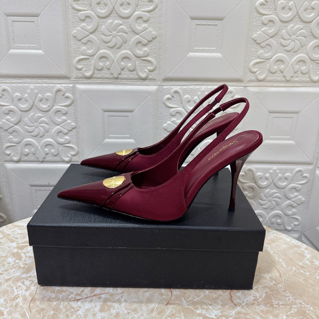 26FW New YSL Logo High Heels 👠(height: 10.5cm)