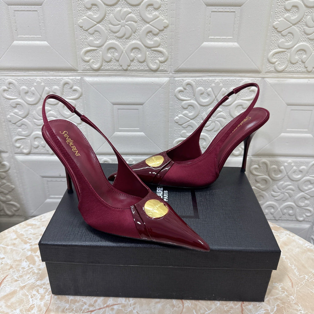 26FW New YSL Logo High Heels 👠(height: 10.5cm)