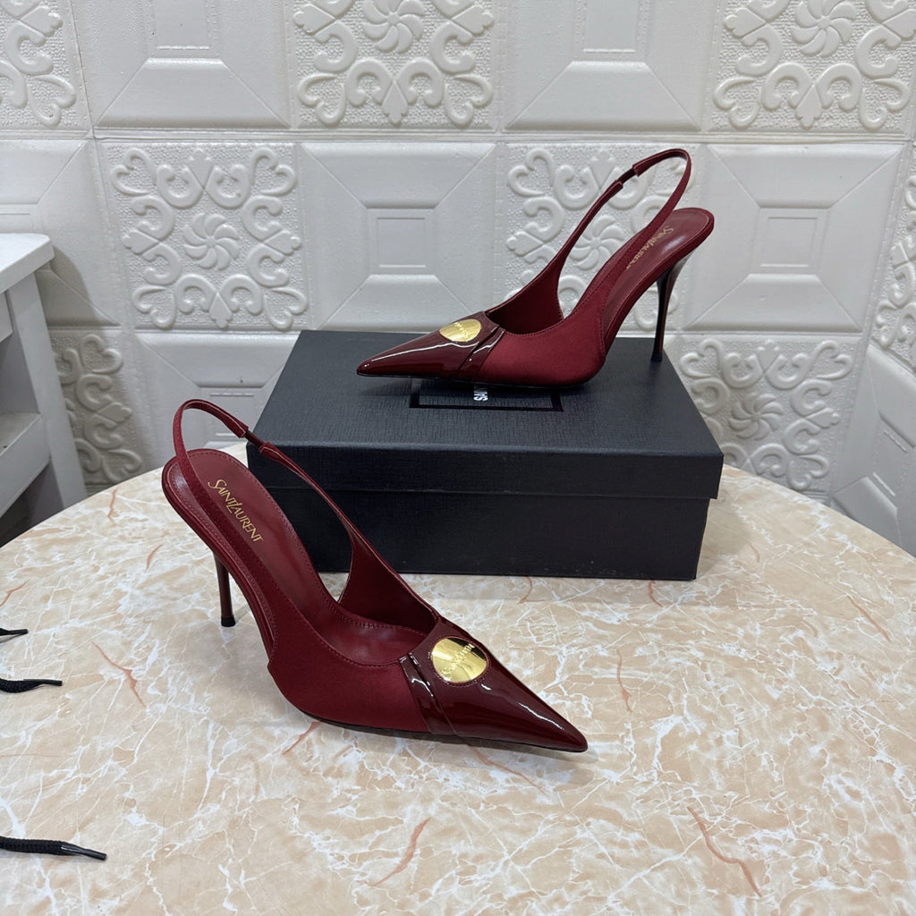 26FW New YSL Logo High Heels 👠(height: 10.5cm)