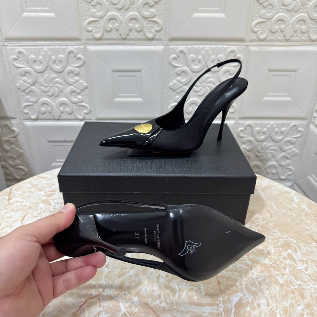 26FW New YSL Logo High Heels 👠(height: 10.5cm)