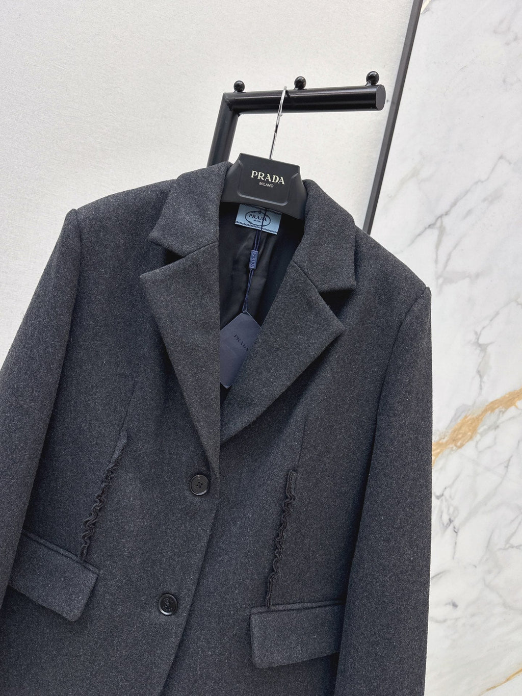 26FW New Blazer with Lettuce-Edge Trim 🩶