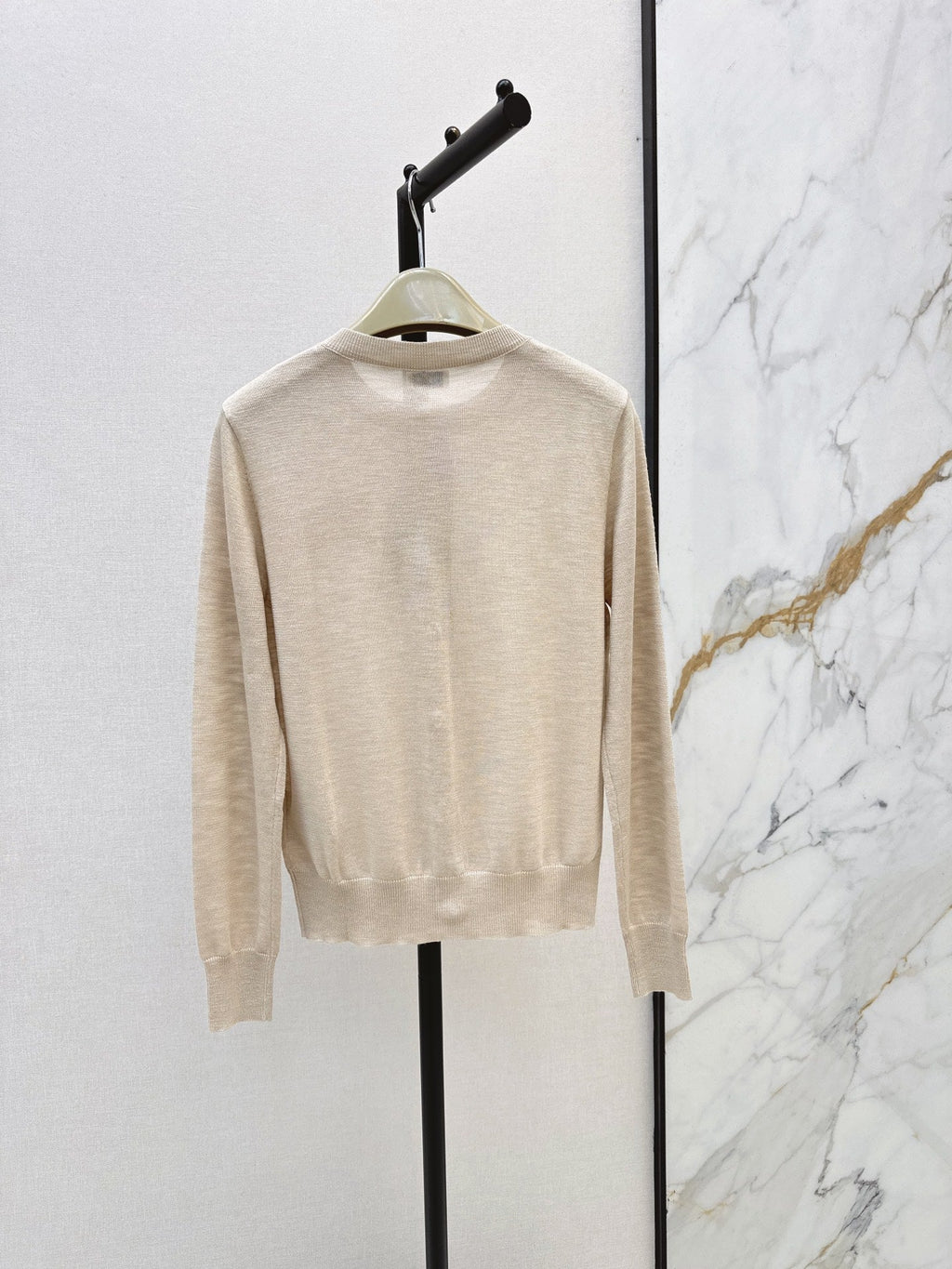 26FW New Jacquard Equestrian Knight Crew-Neck Button-Up Cardigan 💕