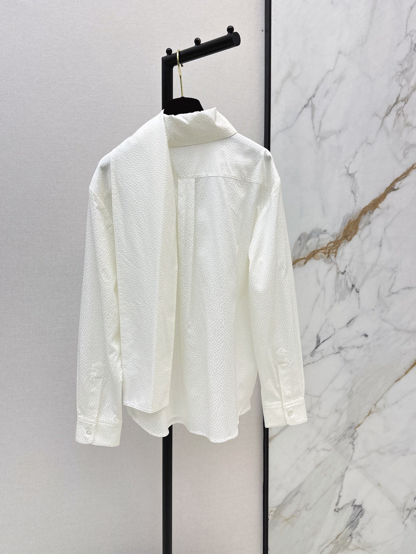 26FW New "Coco Girl" Style: Jacquard Silk Shirt 🖤