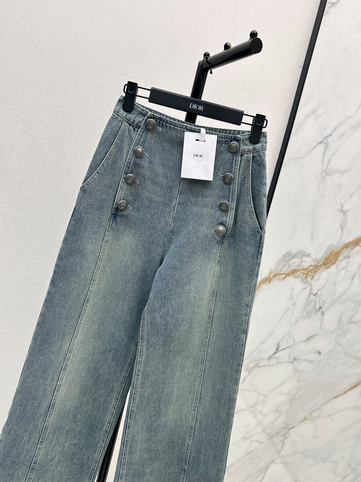 26FW New Double-Breasted Straight-Leg Jeans 🩵