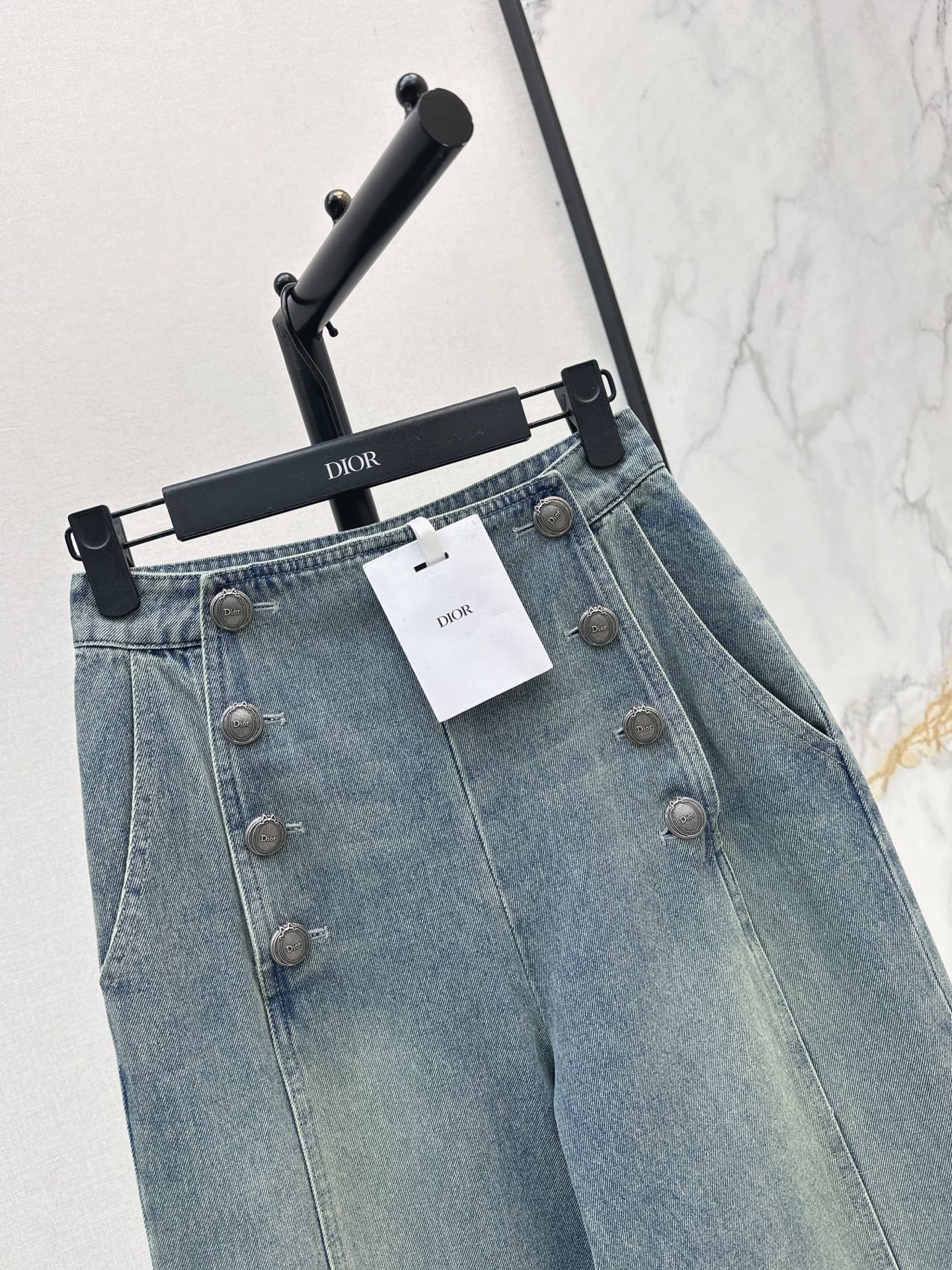 26FW New Double-Breasted Straight-Leg Jeans 🩵
