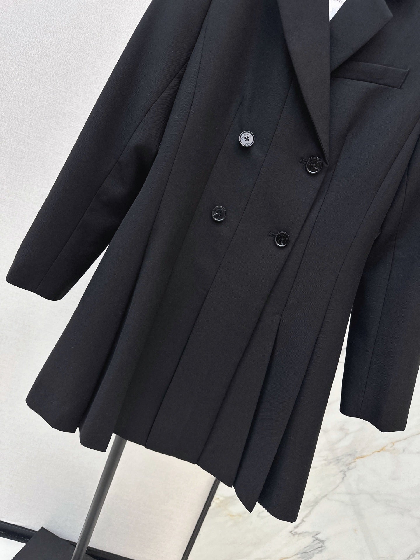 26FW New Double-Breasted Pleated Dress 🖤