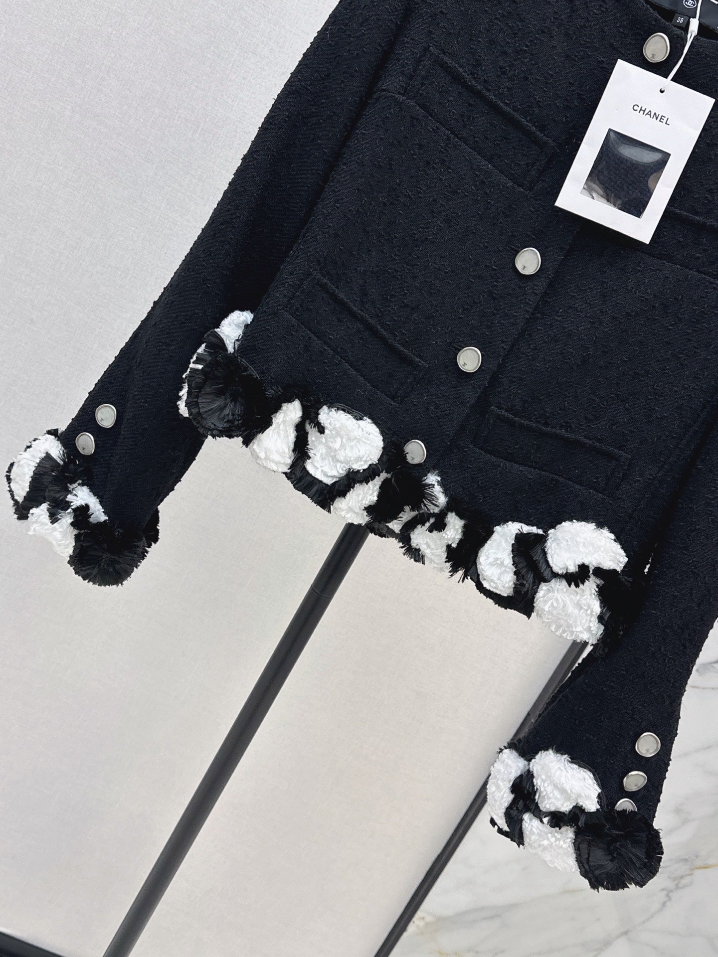 🔥Highest Quality🔥26FW New Runway Style Color-Block Tweed Jacket 🖤