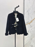 VALENTINO/26FW New Mixed-Color Ruffled Cardigan-Style Jacket 🖤